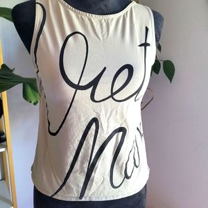 Ginkgo Supima Tank Kick out Back size small